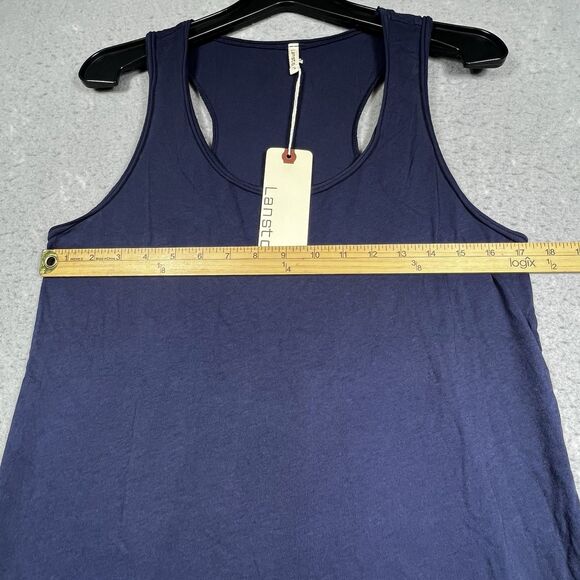 Lanston Revolve Tank Top Womens Large Blue Flowy Lightweight Sleeveless NWT - Picture 5 of 10